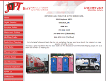 Tablet Screenshot of jimsportabletoilets.com